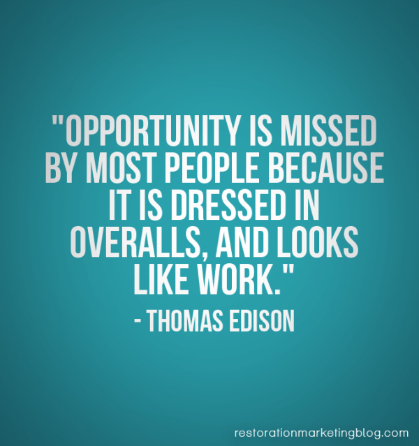 Restoration Marketing_Business Quotes_Opportunity